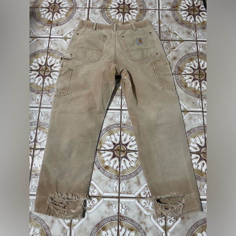 Vintage Distressed 90s Carhartt Carpenter Pants - Picture 2 of 10